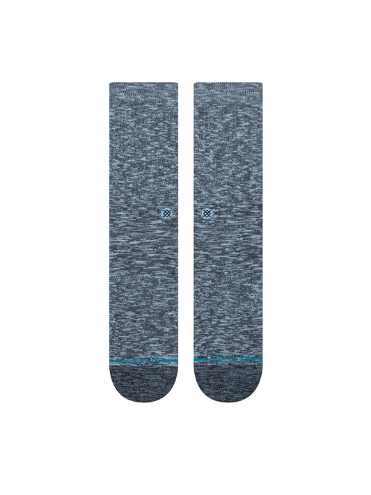 Slub Crew Socks - Navy