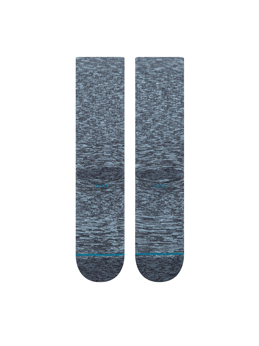 Slub Crew Socks - Navy