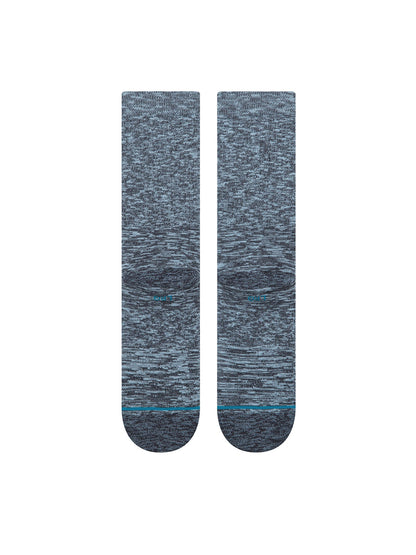 Slub Crew Socks - Navy