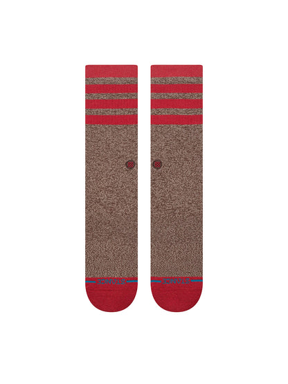 Sock Monkey Crew Socks - Brown