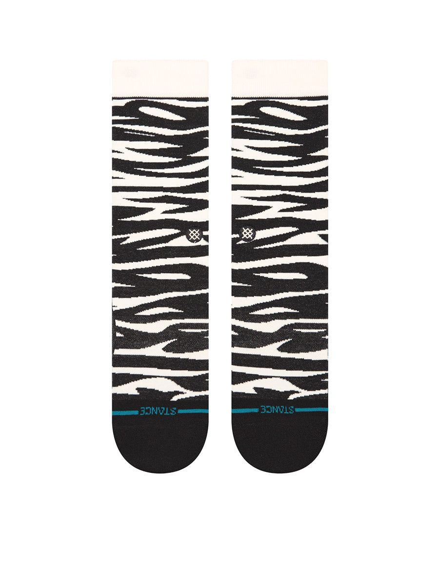 Spike Crew Sock - Black & White