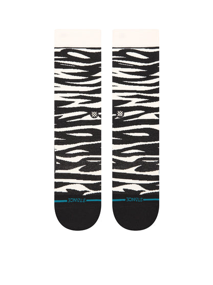 Spike Crew Sock - Black & White