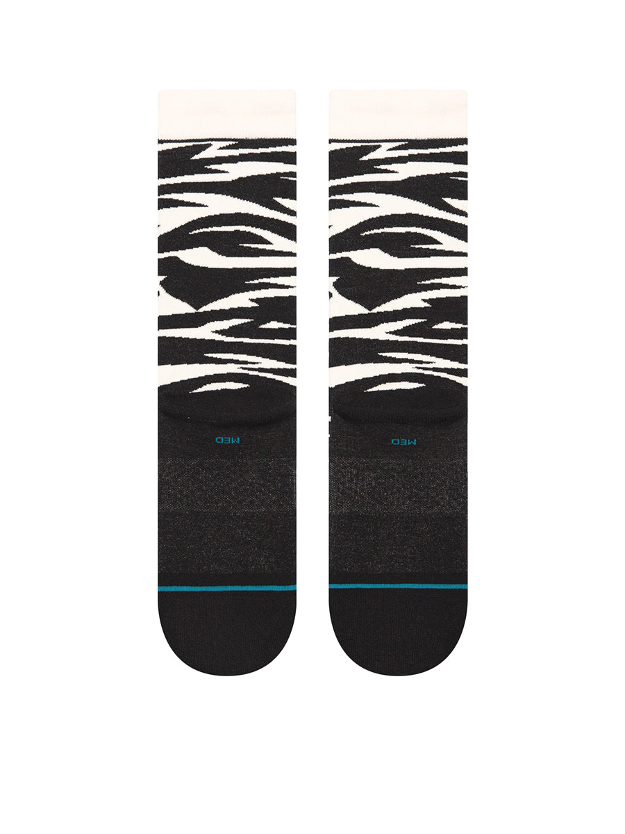 Spike Crew Sock - Black & White