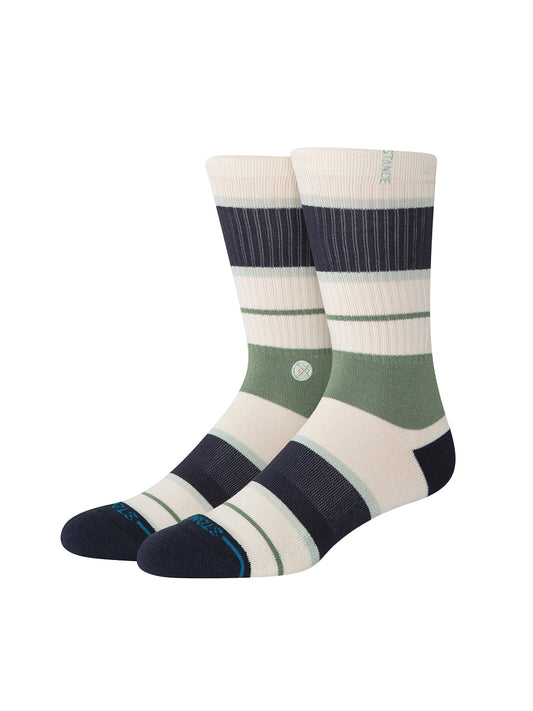 Striped Delight Crew Socks - Canvas