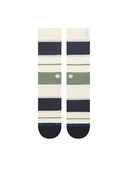 Striped Delight Crew Socks - Canvas