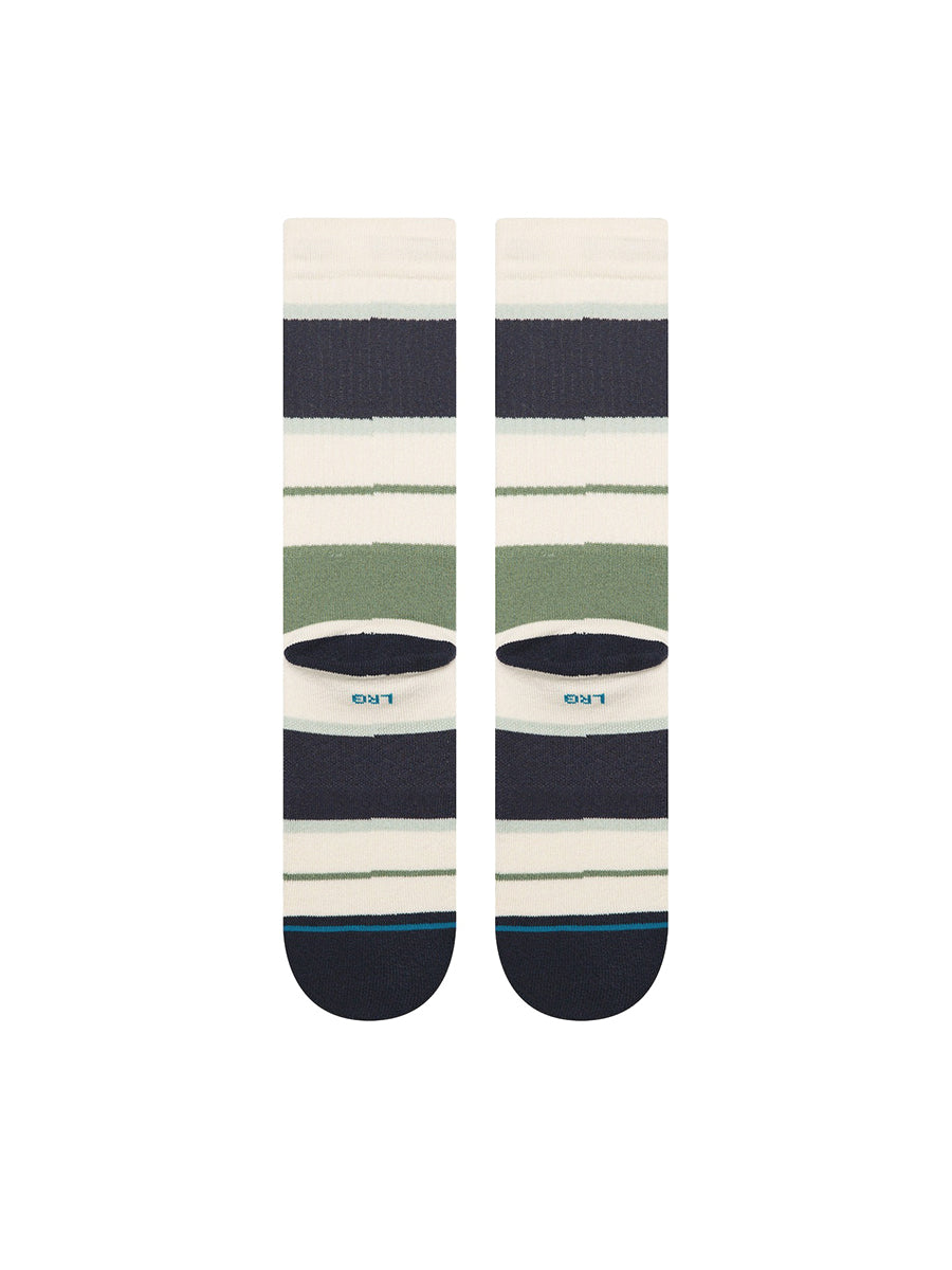 Striped Delight Crew Socks - Canvas