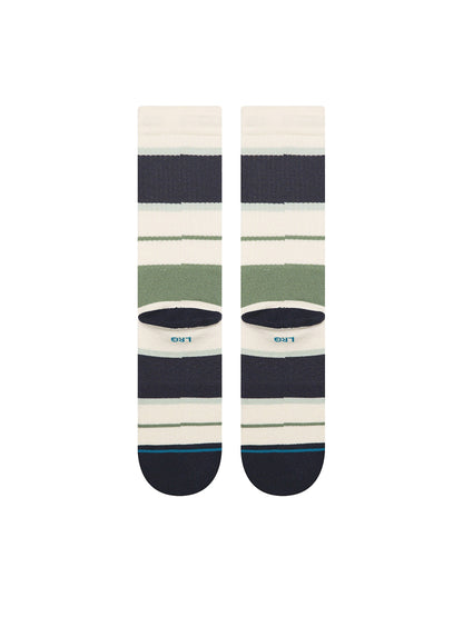 Striped Delight Crew Socks - Canvas