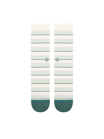 Striped It Crew Socks - Teal