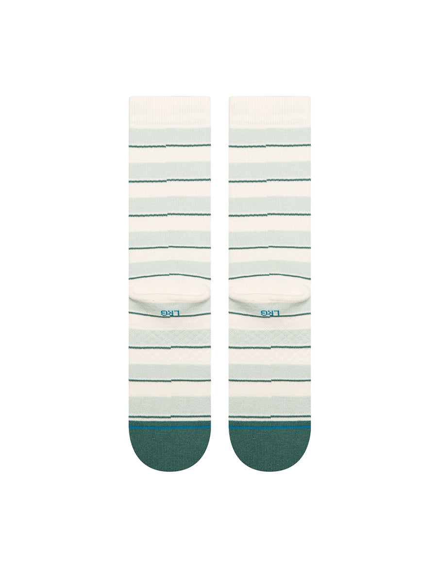 Striped It Crew Socks - Teal