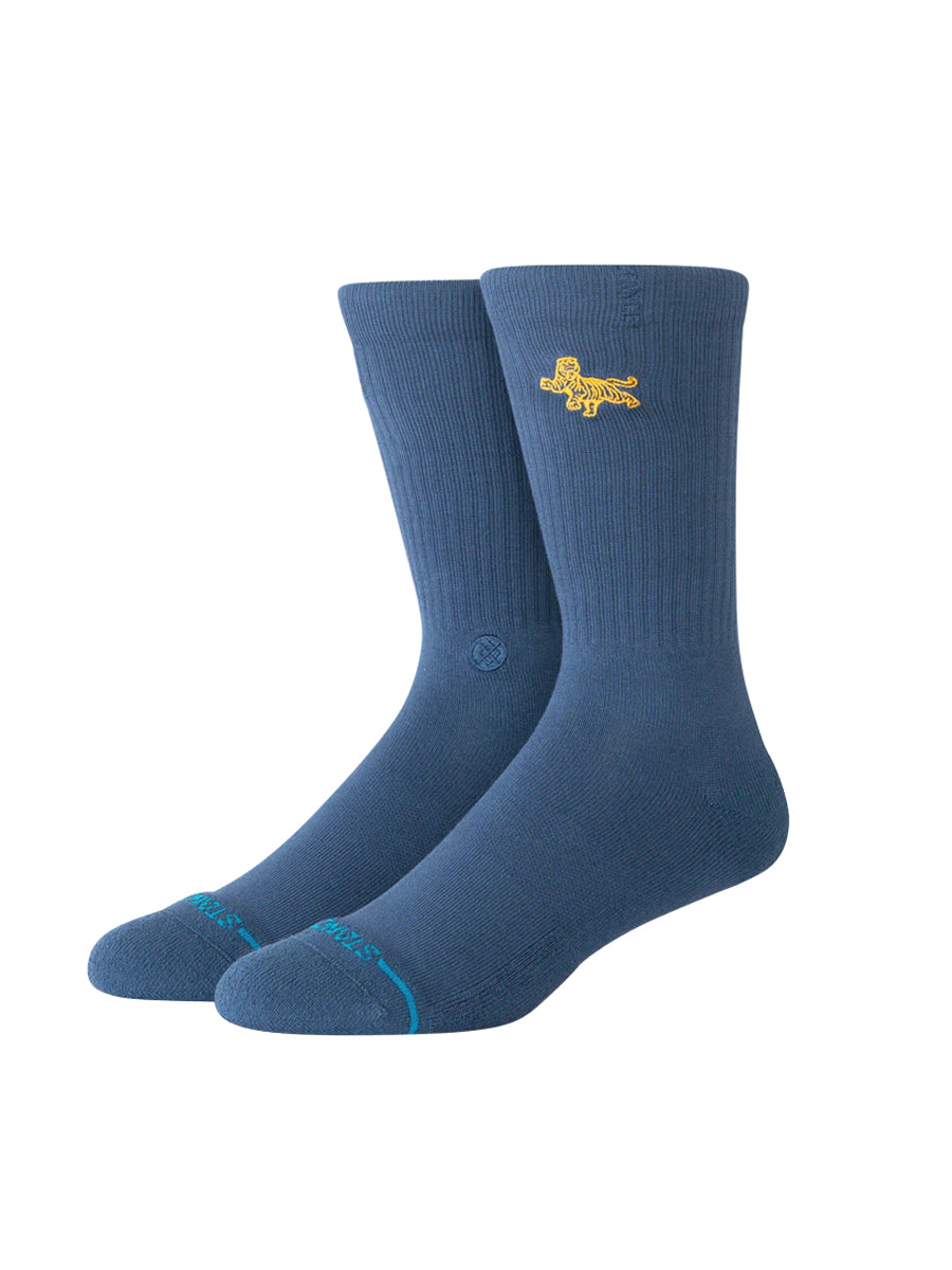 Stripes Crew Socks - Navy