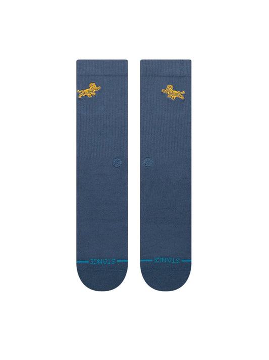 Stripes Crew Socks - Navy