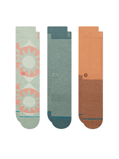 Sunnyville Stripe Crew 3-Pack - Multi