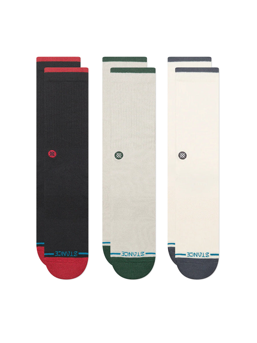 Toner Crew Socks 3-Pack - Black