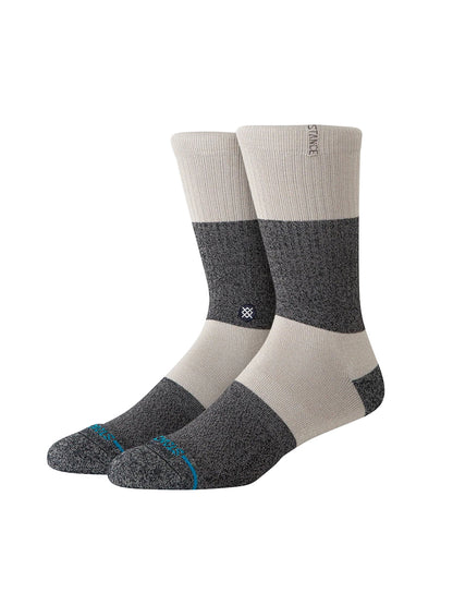 Twist Stripe Crew Socks - Grey