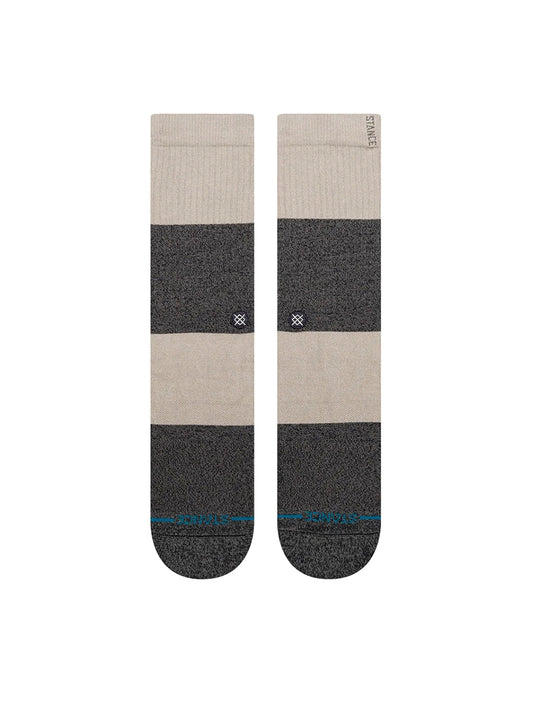 Twist Stripe Crew Socks - Grey