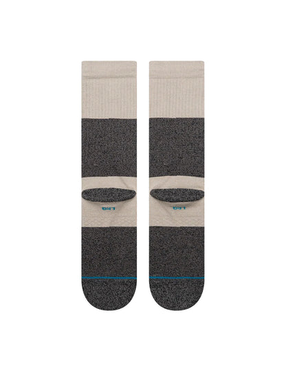 Twist Stripe Crew Socks - Grey