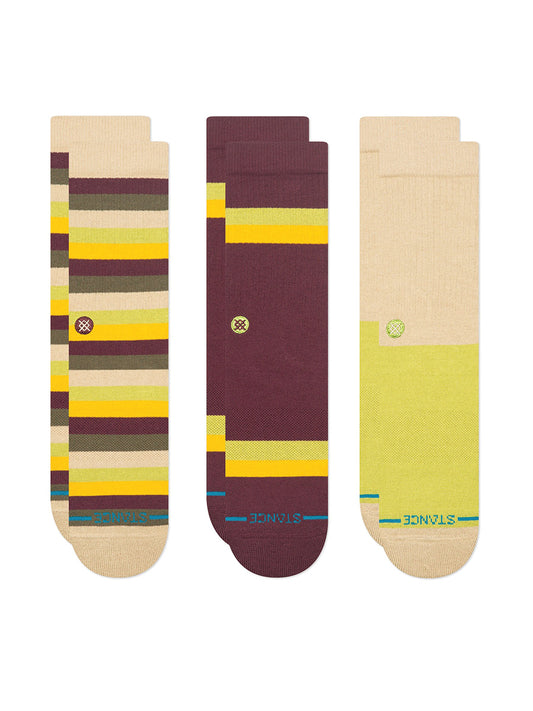 Upstate Crew Sock 3-Pack - Green