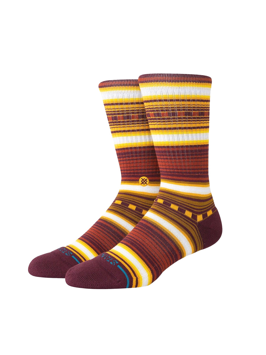 Windy Pine Crew Socks - Rust