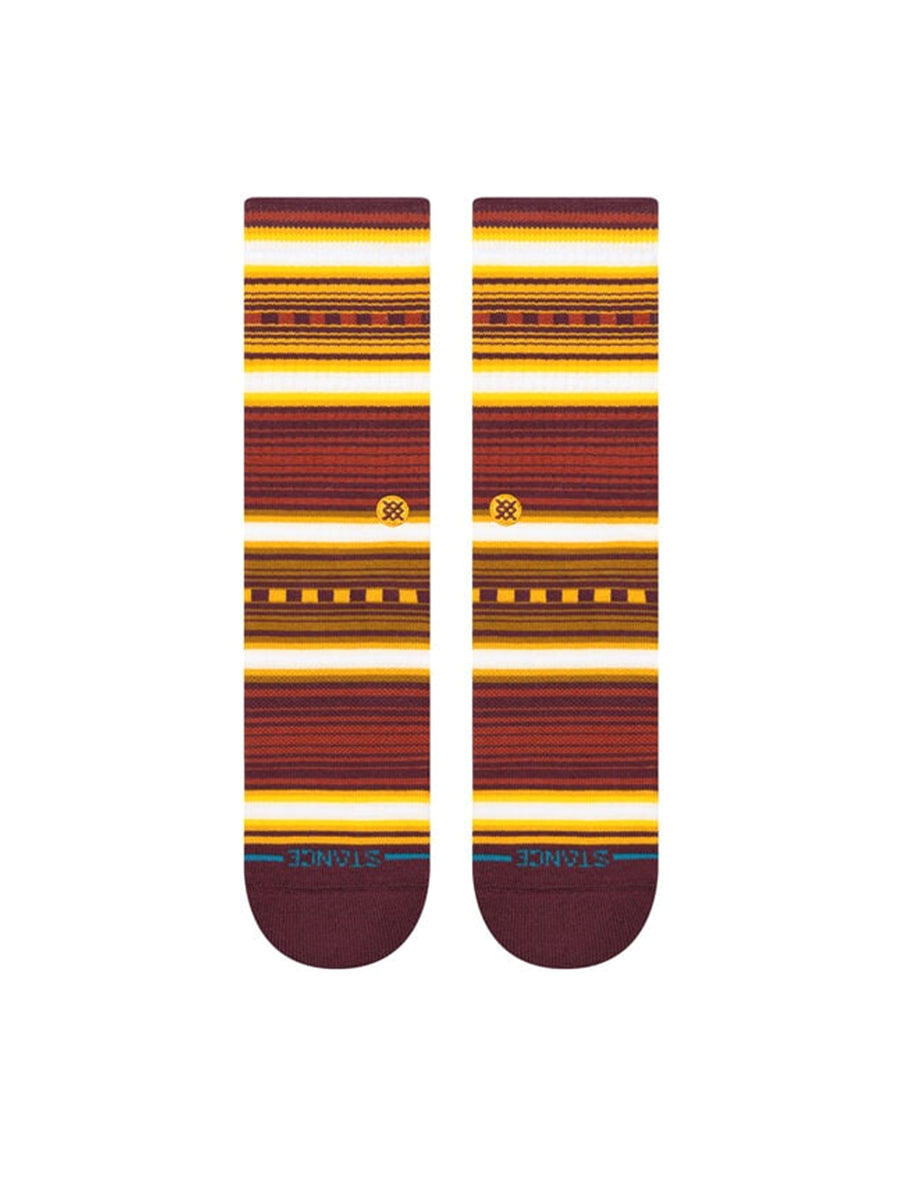 Windy Pine Crew Socks - Rust