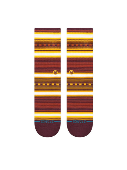 Windy Pine Crew Socks - Rust