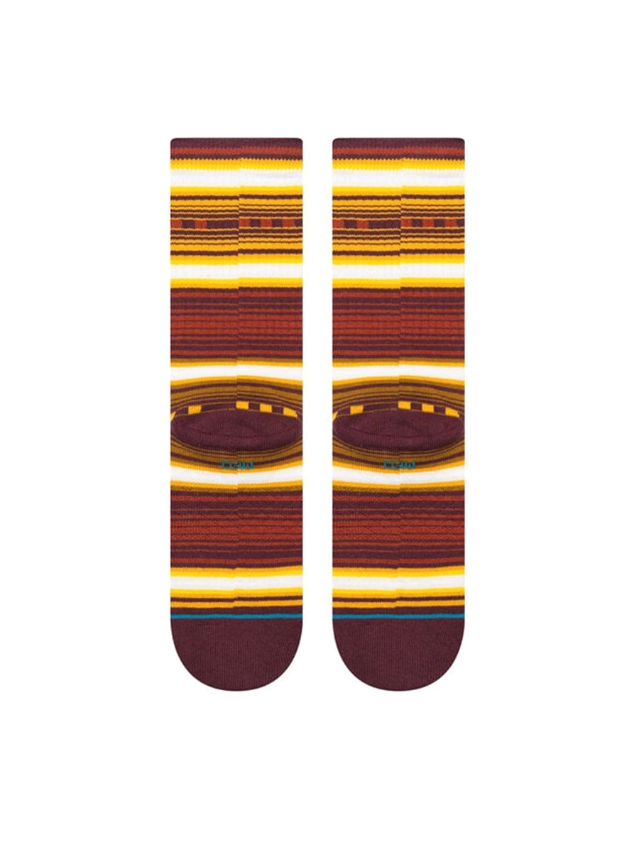 Windy Pine Crew Socks - Rust