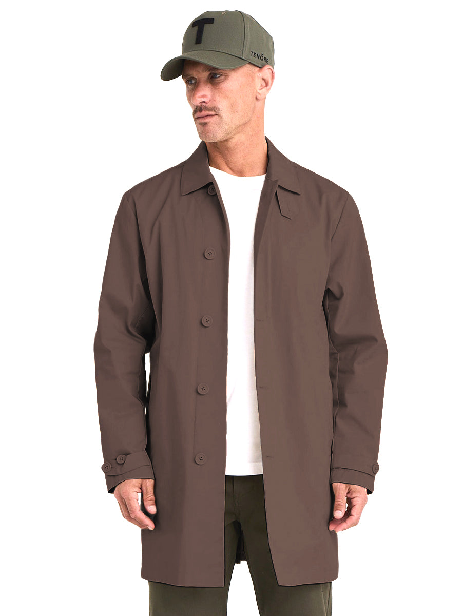 Twill Car Coat - Bark