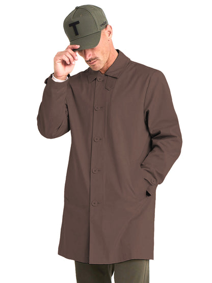 Twill Car Coat - Bark