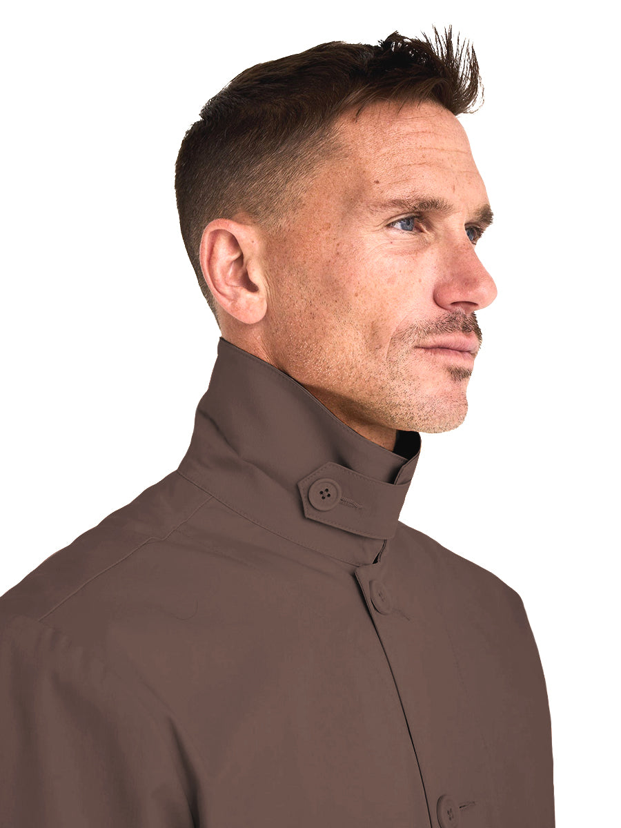Twill Car Coat - Bark