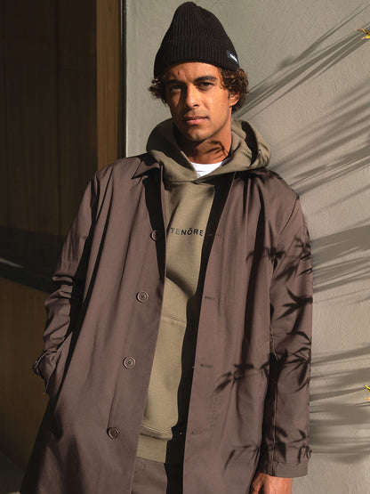 Twill Car Coat - Bark