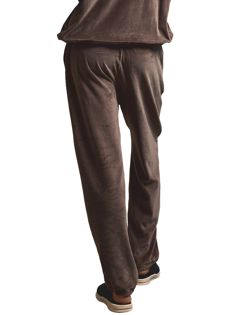 Velour Pants - Bark