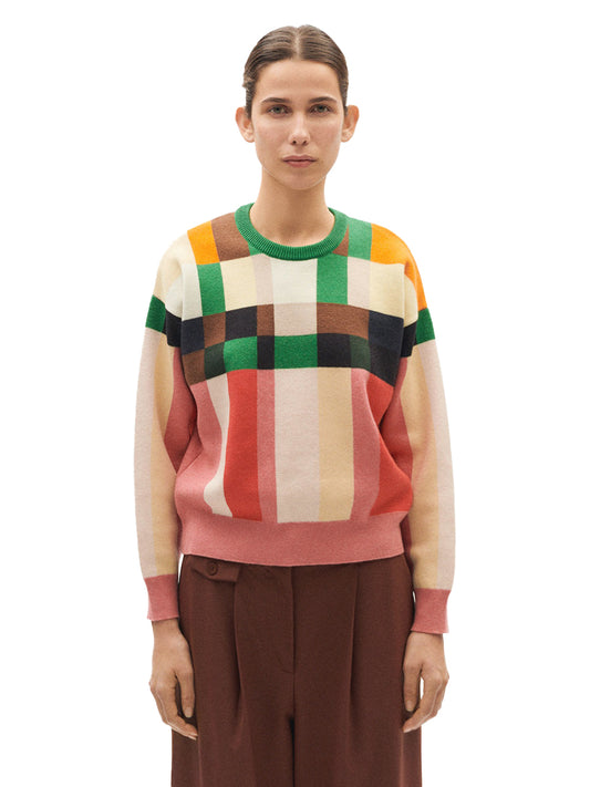 Philis Sweater - Multicolor Grid