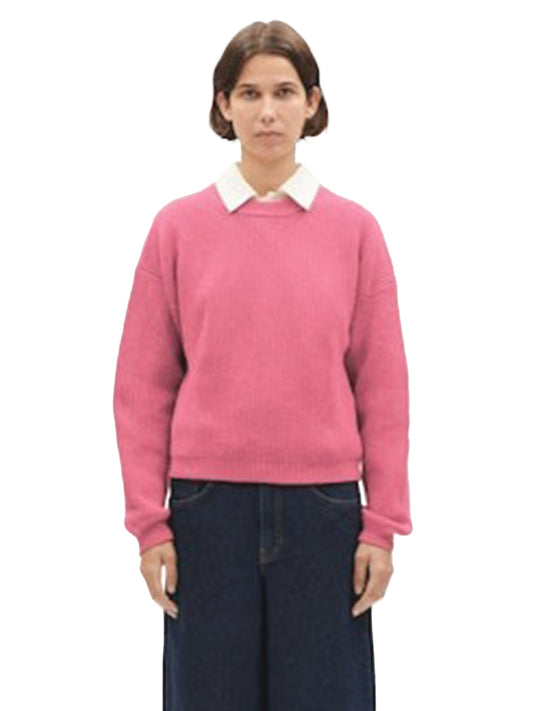 Carmen Cotton Sweater - Coral Pink