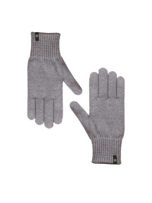 Merino Wool-Blend Gloves - Steel