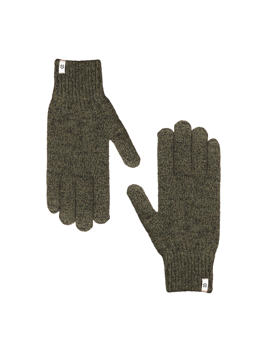 Ragg Wool Gloves - Dark Melange