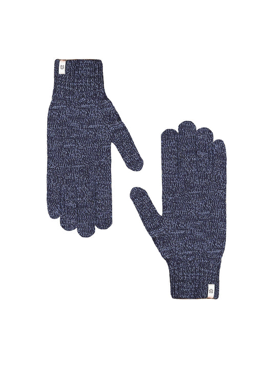 Ragg Wool Gloves - Denim