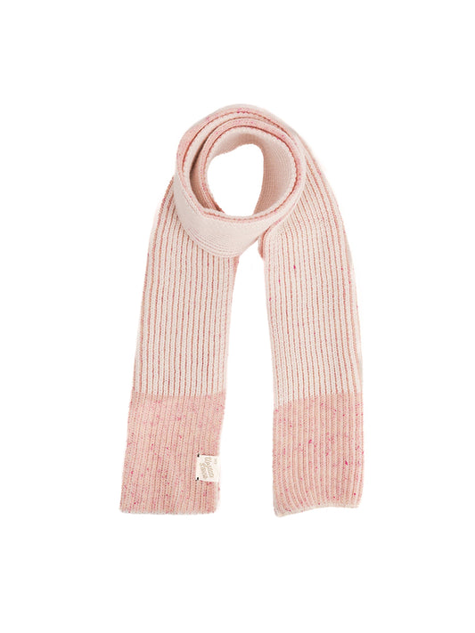 Ragg Wool Scarf - Cherry Blossom Tweed