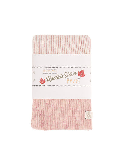 Ragg Wool Scarf - Cherry Blossom Tweed