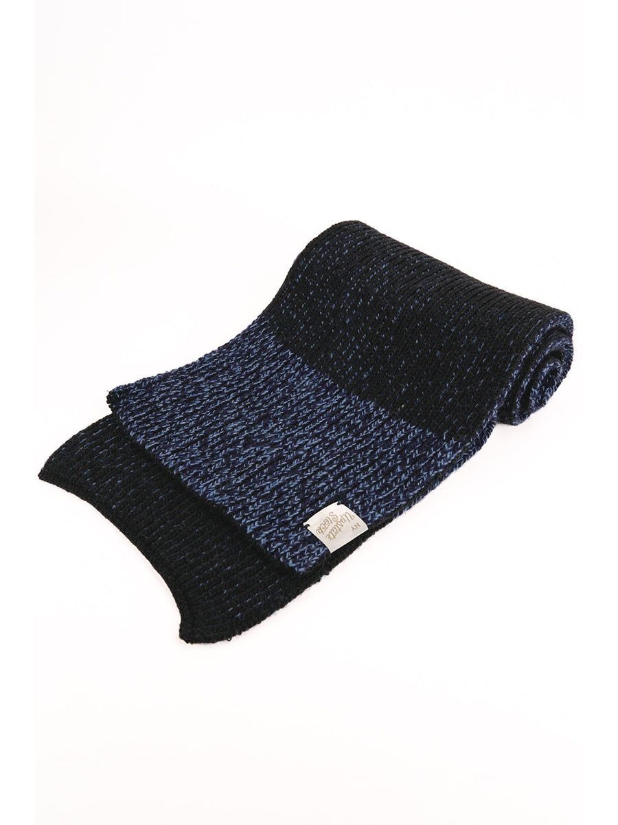 Ragg Wool Scarf - Denim Melange
