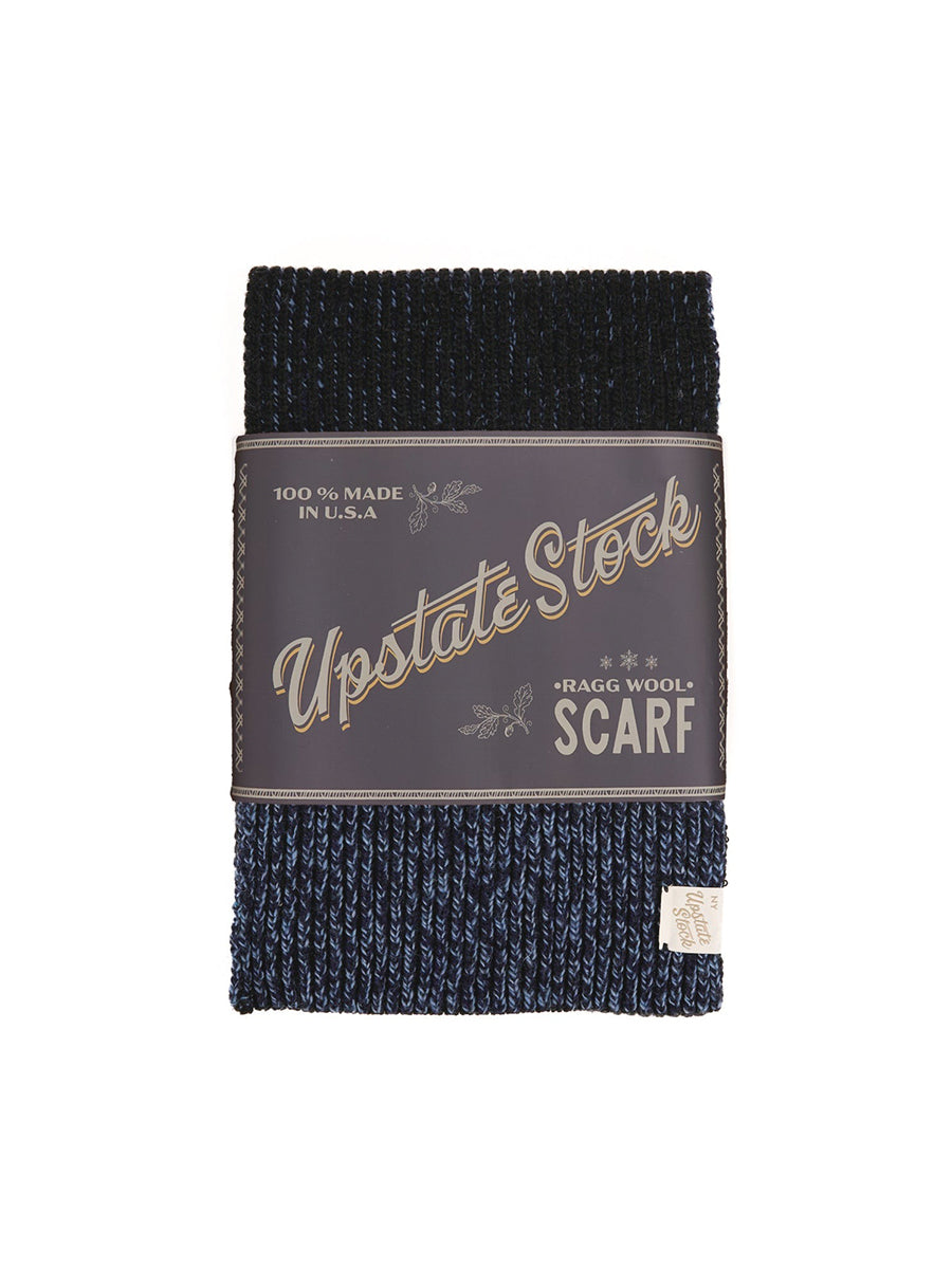 Ragg Wool Scarf - Denim Melange