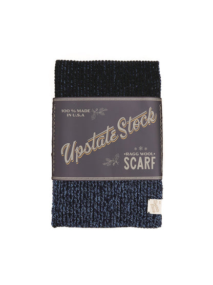 Ragg Wool Scarf - Denim Melange