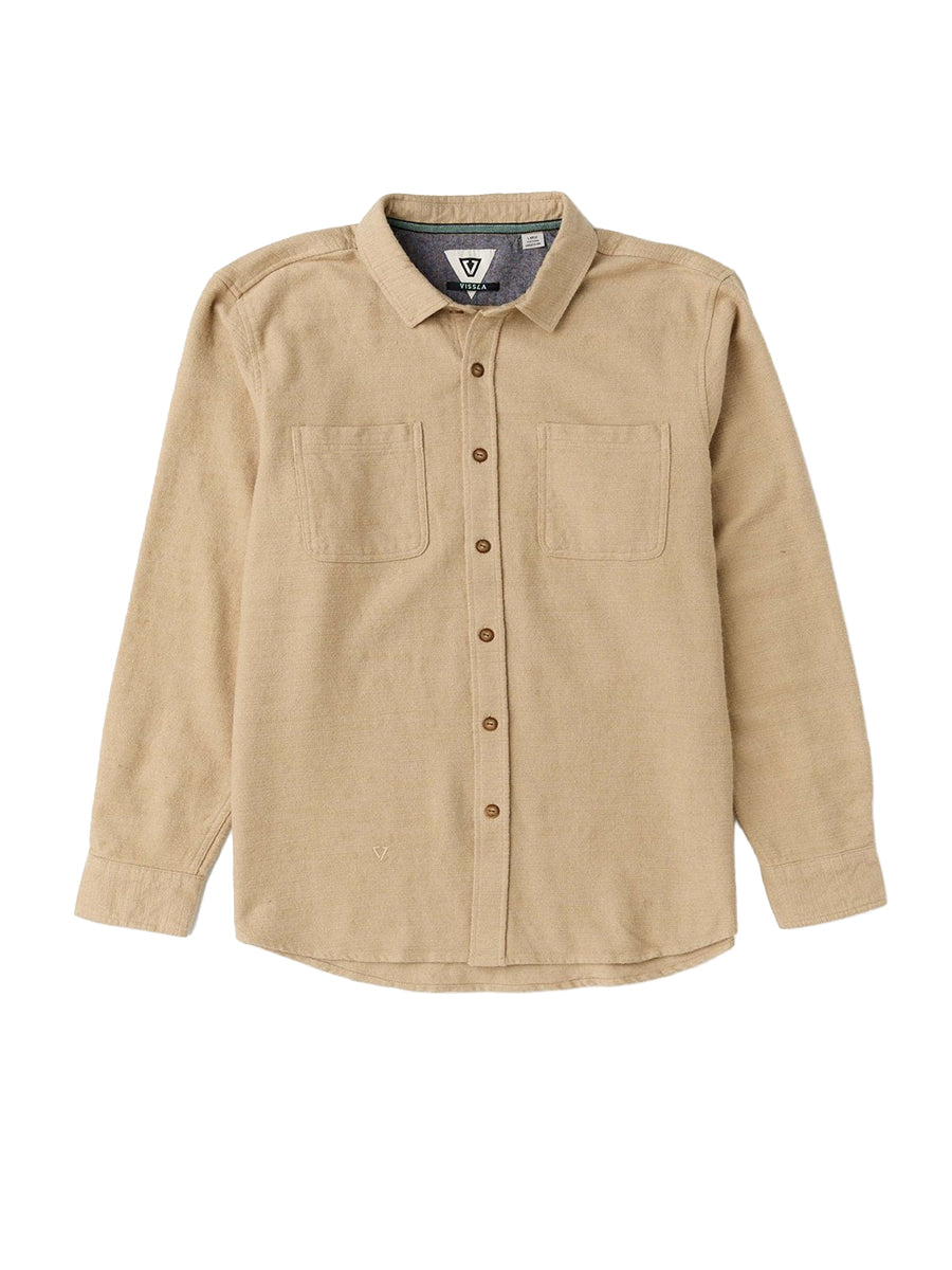 Polisher Long Sleeve Flannel Shirt - Light Khaki