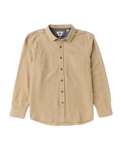 Polisher Long Sleeve Flannel Shirt - Light Khaki