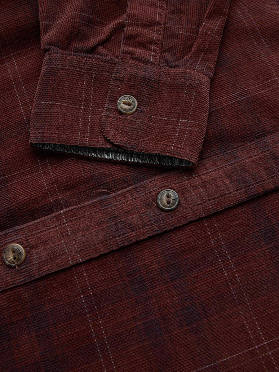 Rails Printed Cord Long Sleeve Shirt - Brick