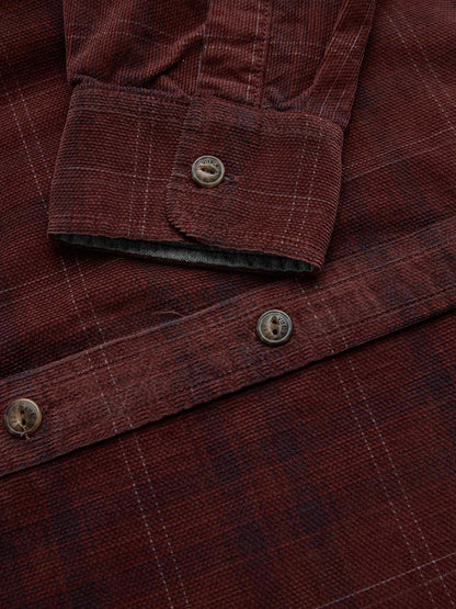 Rails Printed Cord Long Sleeve Shirt - Brick