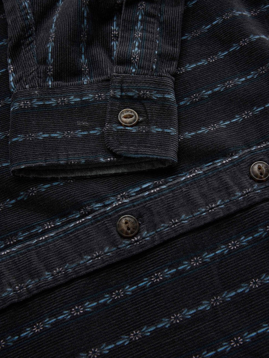 Rails Printed Cord Long Sleeve Shirt - Phantom