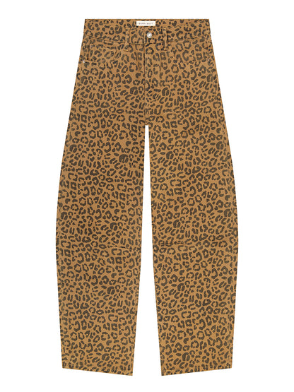 BNA Twill Soft-Curve Barrel Jeans - Leopard