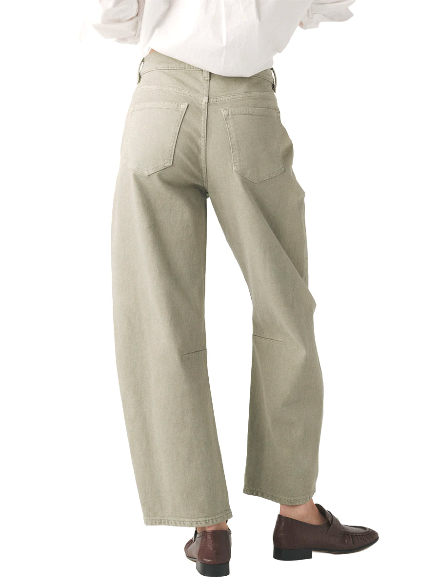 BNA Twill Soft-Curve Barrel Jeans - Laurel Green