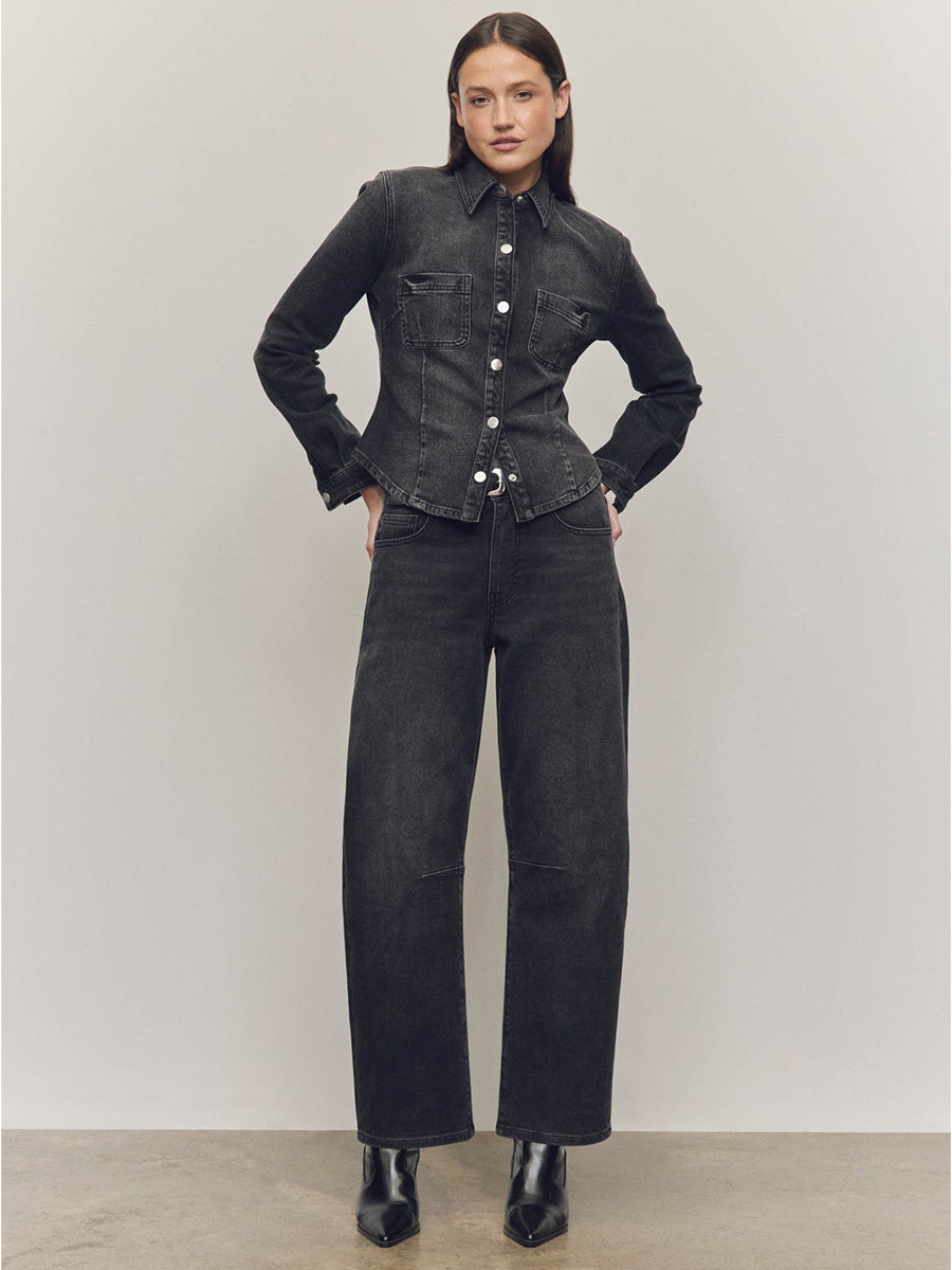 BNA Soft-Curve Barrel Jeans - In The Night