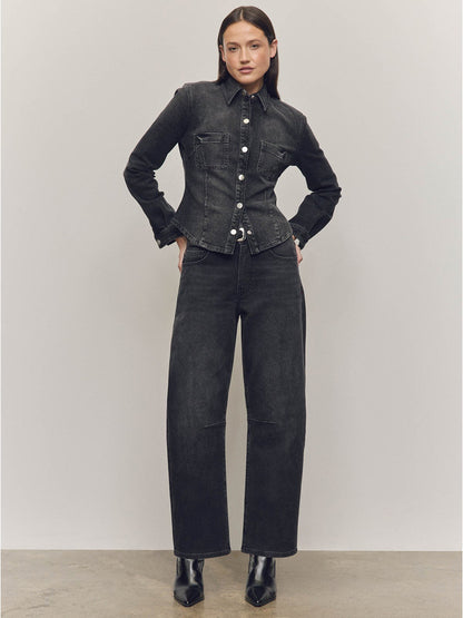 BNA Soft-Curve Barrel Jeans - In The Night