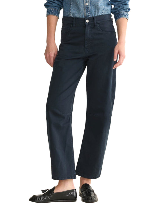 BNA Twill Soft-Curve Barrel Jeans - Carbon Blue
